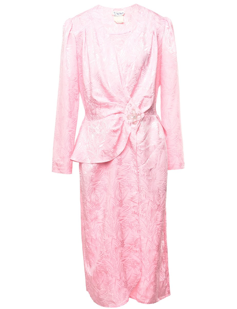 1980's Nu-Mode Jacquard Dress - M