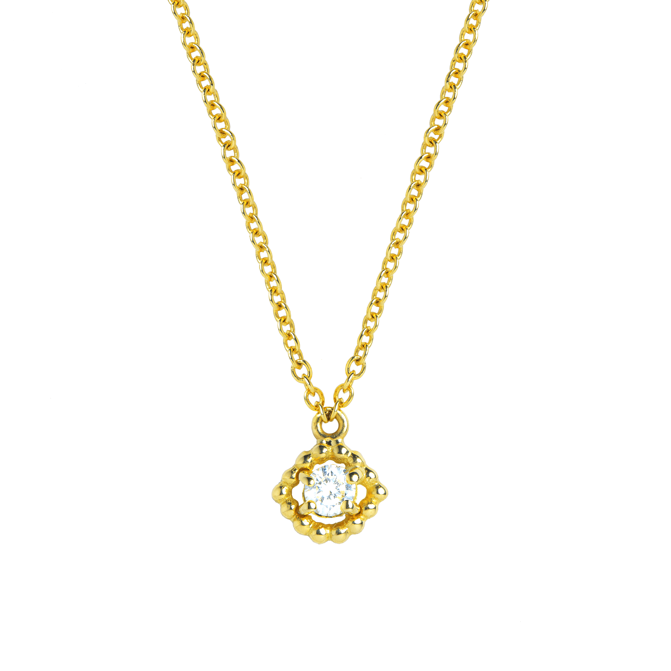 Fàbera Jewelry Arabesque necklace in 18k recycled yellow and lab grown