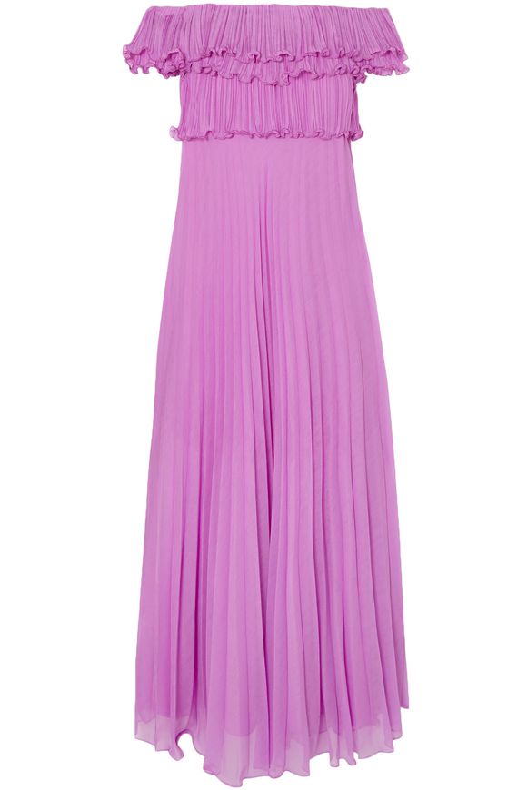 Georgette pleated dress image