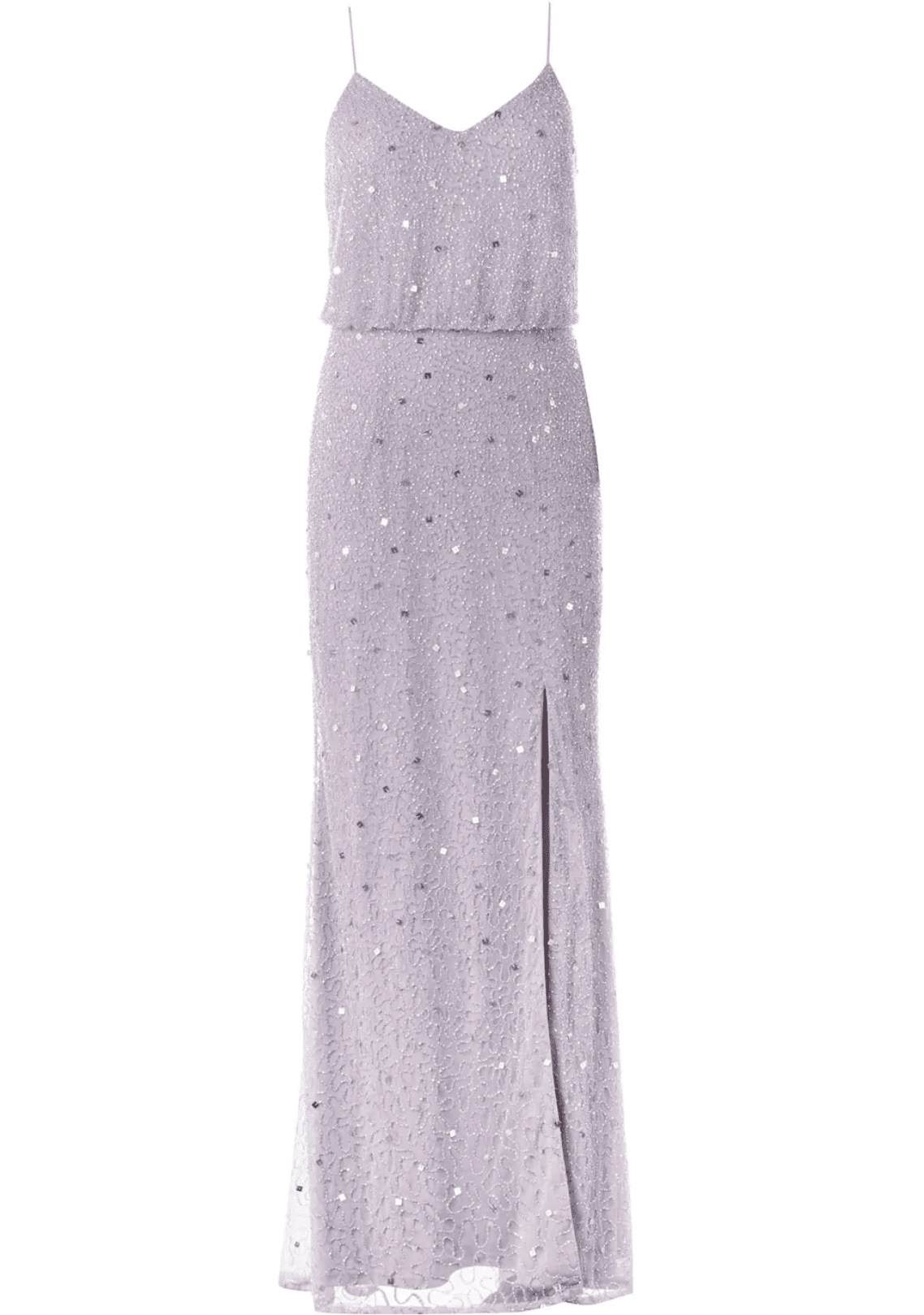 Adrianna Papell Lilac beads dress Renoon