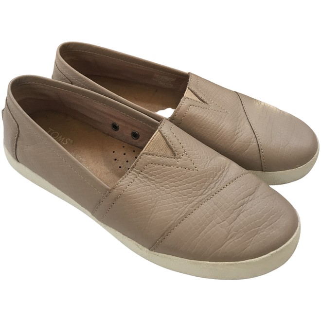 toms leather trainers